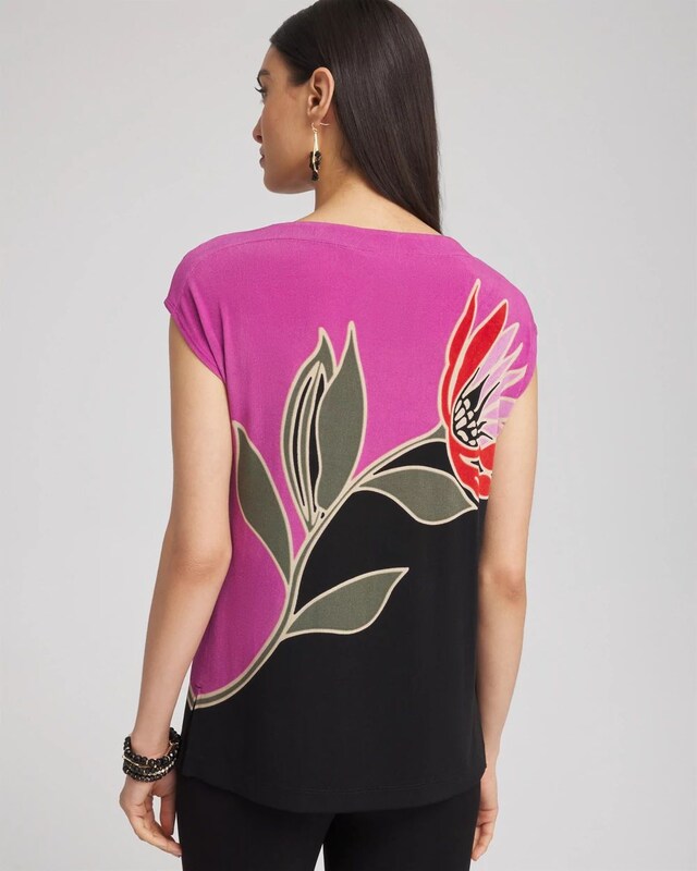 Travelers Placed Floral Tunic - image 3